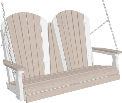 LuxCraft 4' Poly Adirondack Swing