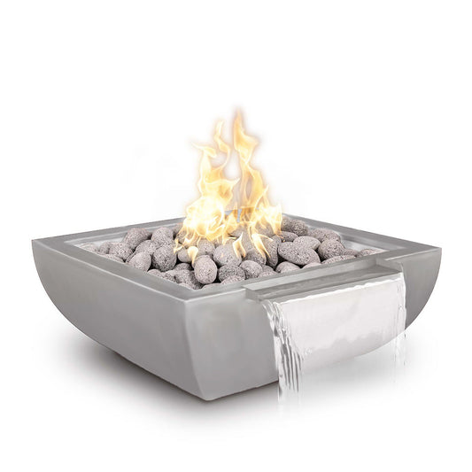 The Outdoor Plus Metal Avalon Fire & Water Bowl - Stainless Steel - Wide Spill Scupper