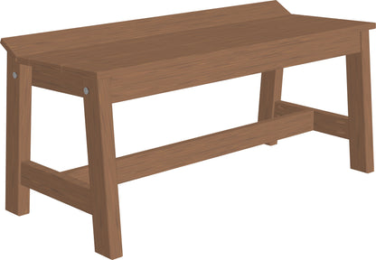 LuxCraft Poly 41" Cafe Outdoor Dining Bench