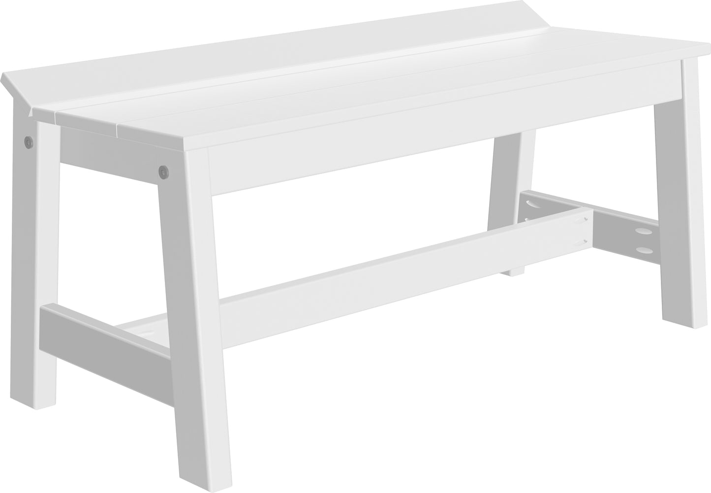 LuxCraft Poly 41" Cafe Outdoor Dining Bench