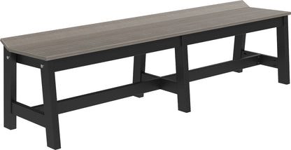 LuxCraft Poly 72" Cafe Outdoor Dining Bench