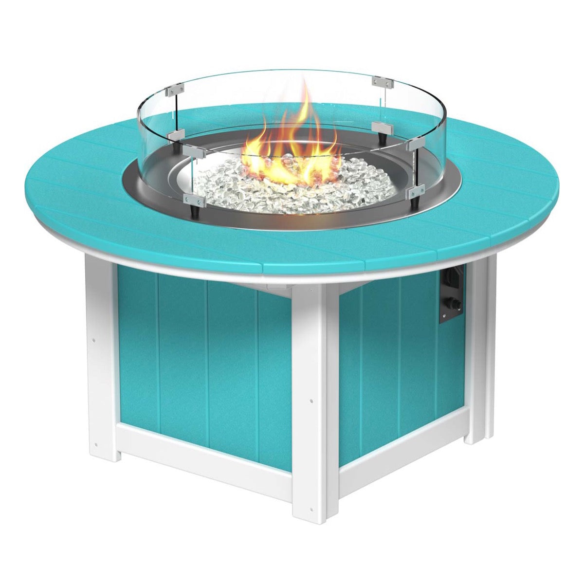 LuxCraft Poly 46" Lumin Round Fire Pit