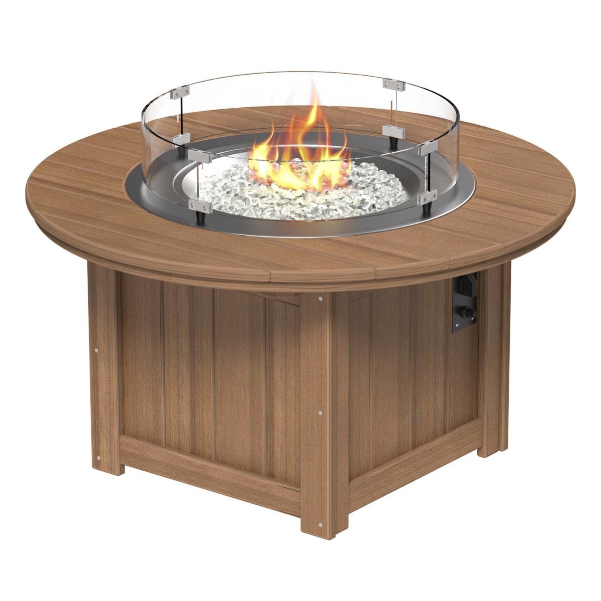 LuxCraft Poly 46" Lumin Round Fire Pit