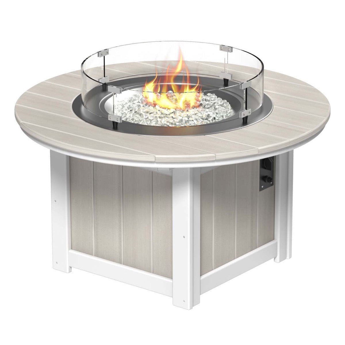 LuxCraft Poly 46" Lumin Round Fire Pit