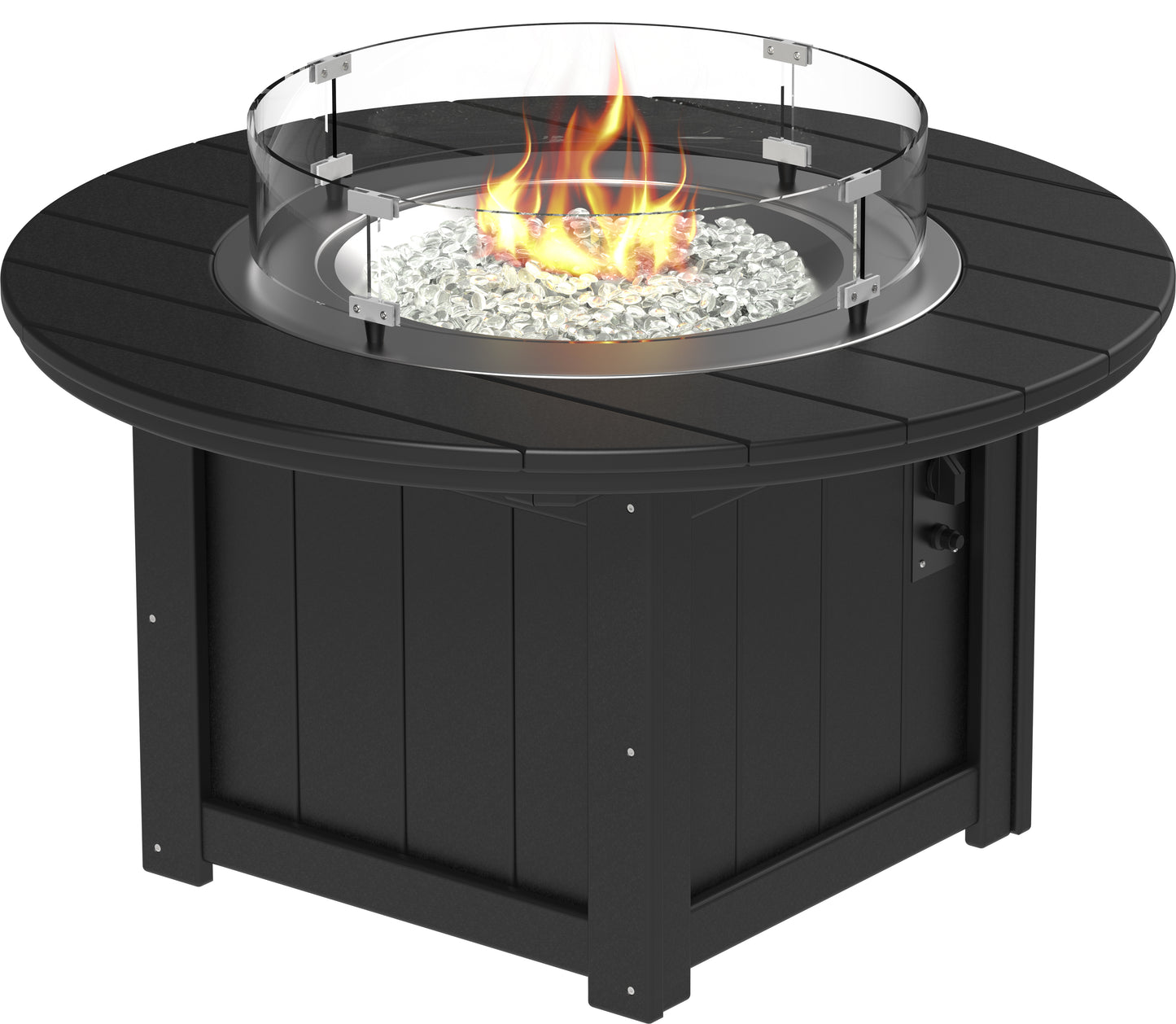 LuxCraft Poly 46" Lumin Round Fire Pit