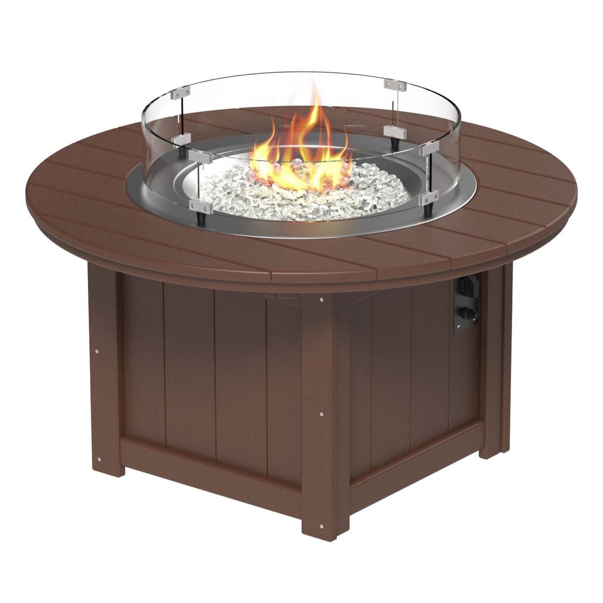 LuxCraft Poly 46" Lumin Round Fire Pit