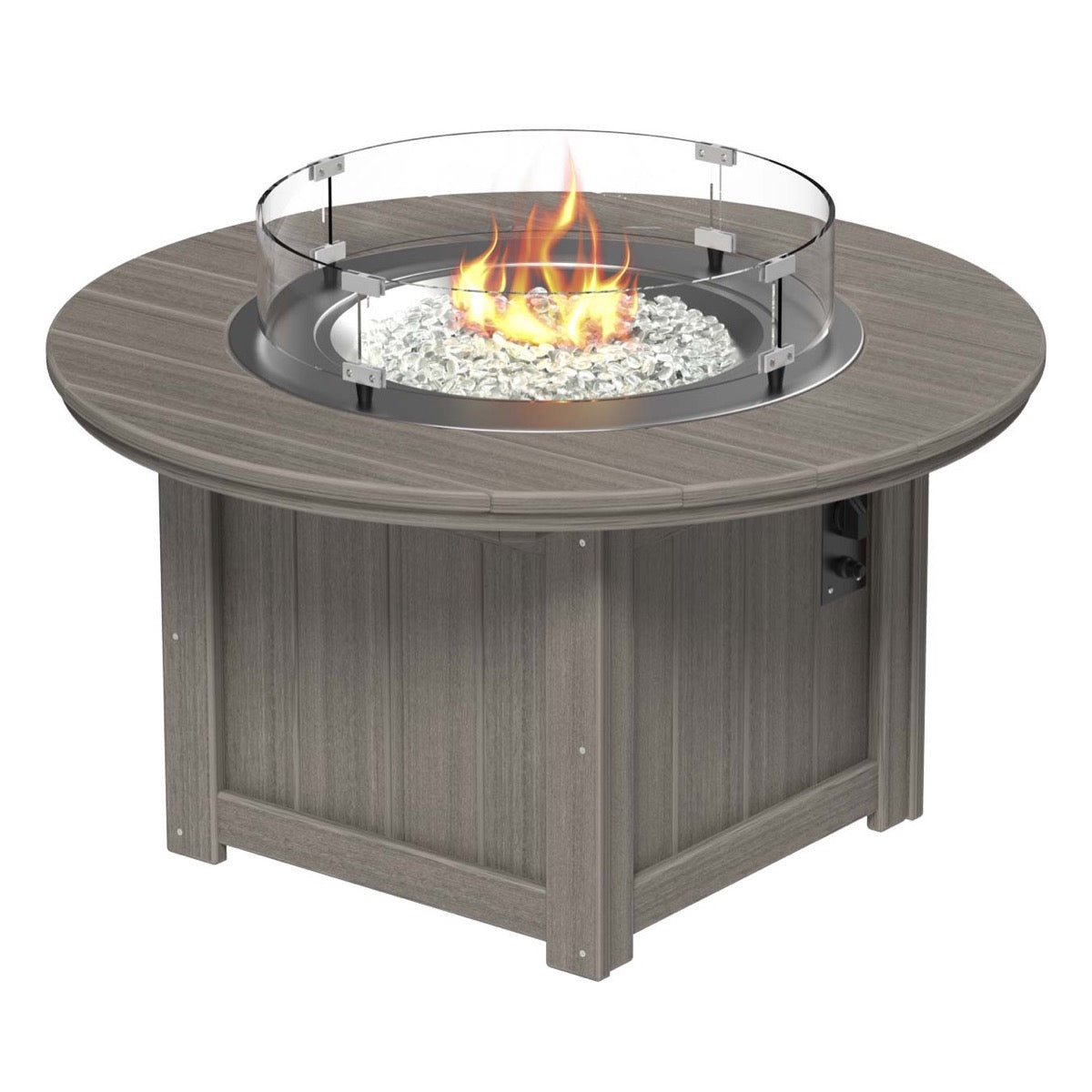 LuxCraft Poly 46" Lumin Round Fire Pit