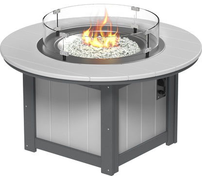 LuxCraft Poly 46" Lumin Round Fire Pit