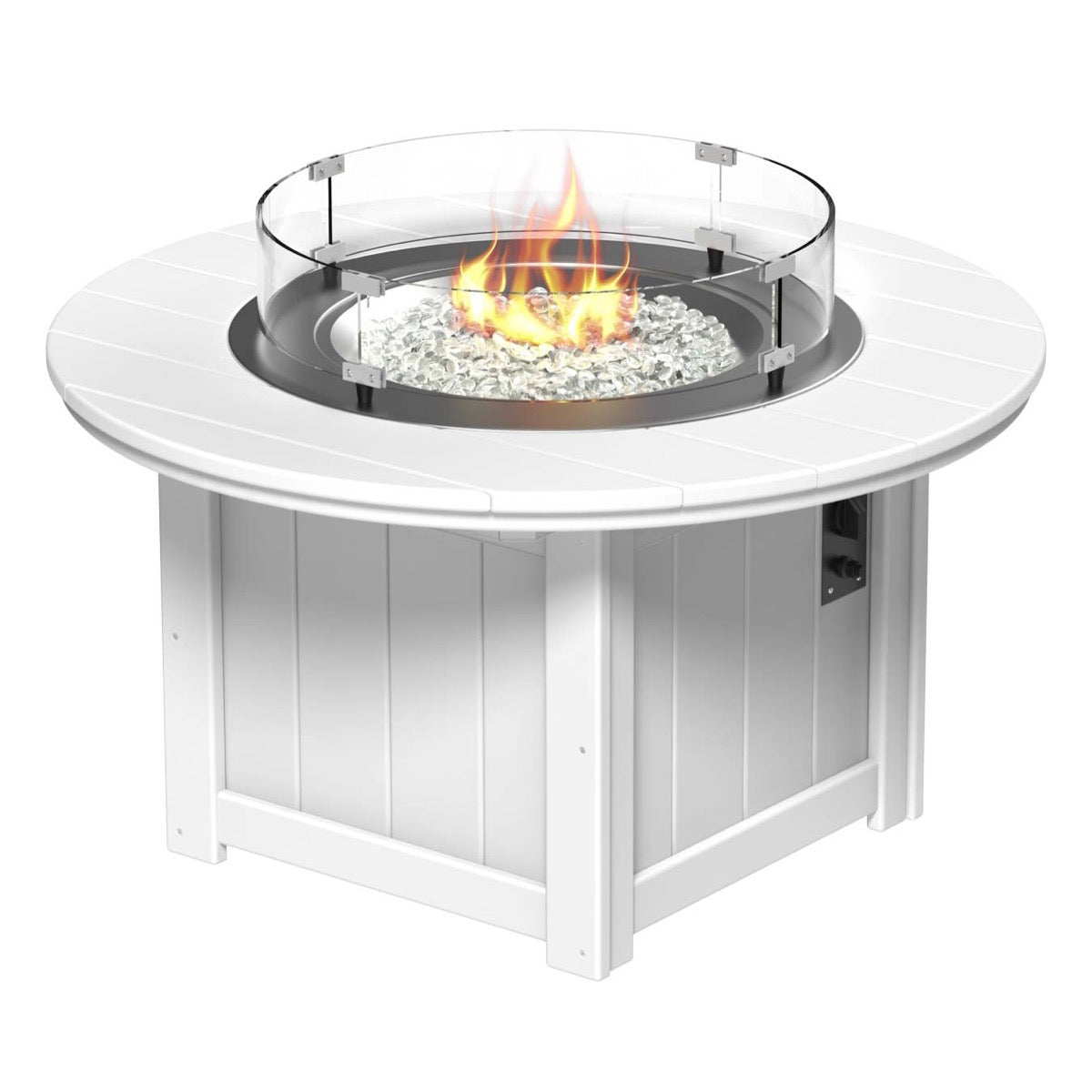 LuxCraft Poly 46" Lumin Round Fire Pit