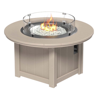 LuxCraft Poly 46" Lumin Round Fire Pit