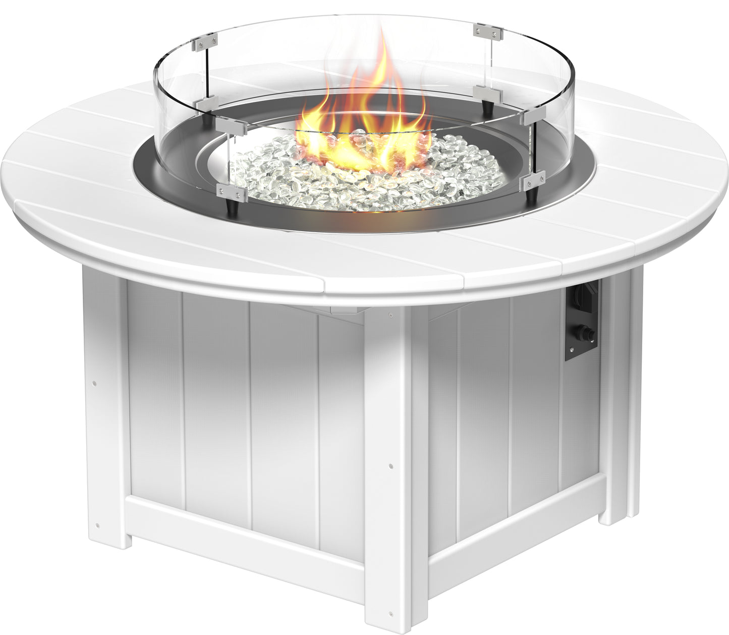 LuxCraft Poly 46" Lumin Round Fire Pit