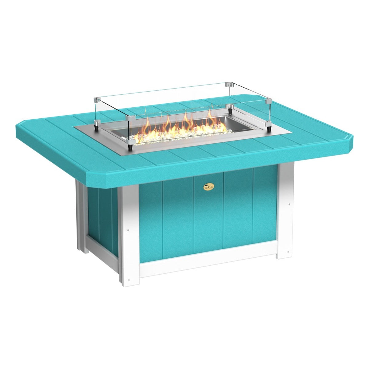 LuxCraft Poly 51" Lumin Rectangular Fire Pit