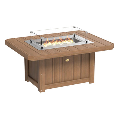 LuxCraft Poly 51" Lumin Rectangular Fire Pit