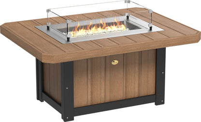 LuxCraft Poly 51" Lumin Rectangular Fire Pit