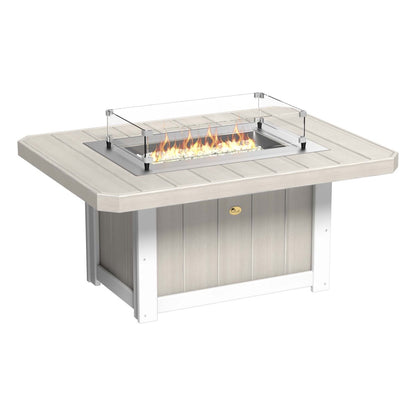 LuxCraft Poly 51" Lumin Rectangular Fire Pit