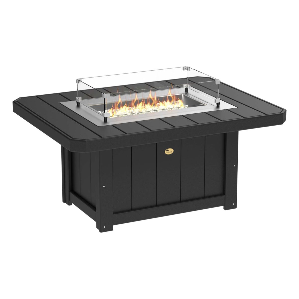 LuxCraft Poly 51" Lumin Rectangular Fire Pit