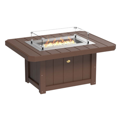 LuxCraft Poly 51" Lumin Rectangular Fire Pit