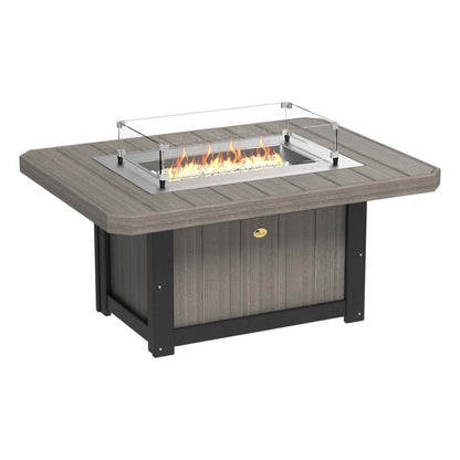 LuxCraft Poly 51" Lumin Rectangular Fire Pit