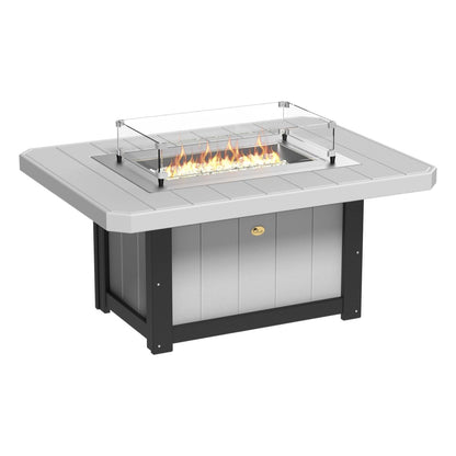 LuxCraft Poly 51" Lumin Rectangular Fire Pit