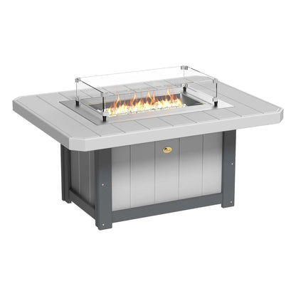 LuxCraft Poly 51" Lumin Rectangular Fire Pit