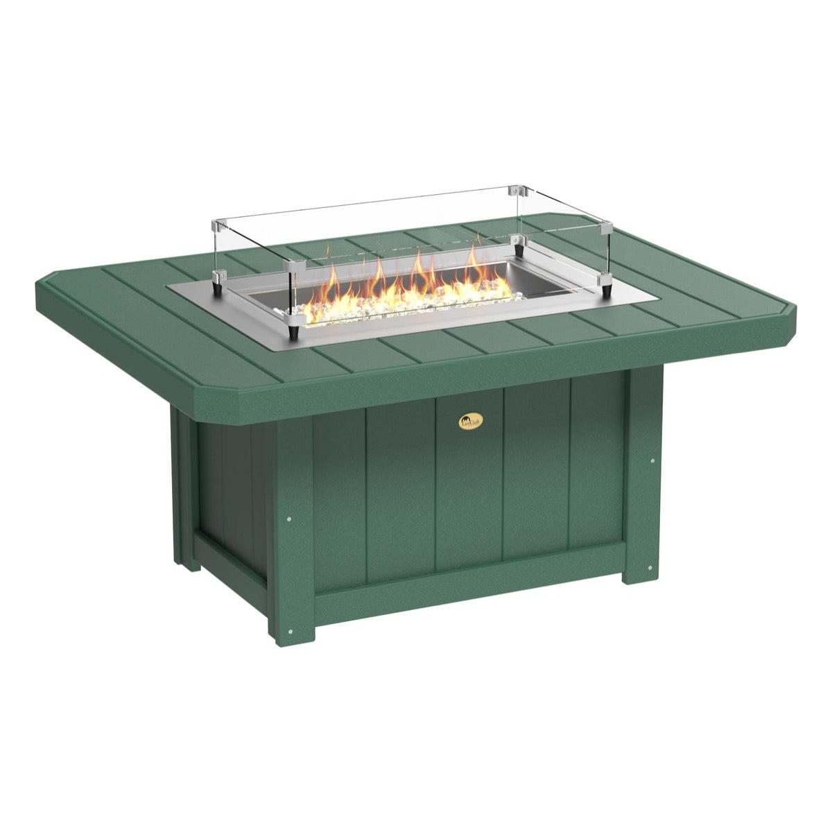 LuxCraft Poly 51" Lumin Rectangular Fire Pit