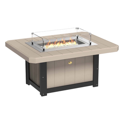 LuxCraft Poly 51" Lumin Rectangular Fire Pit