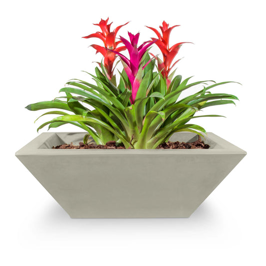 The Outdoor Plus Square Maya GFRC Concrete Planter Bowl