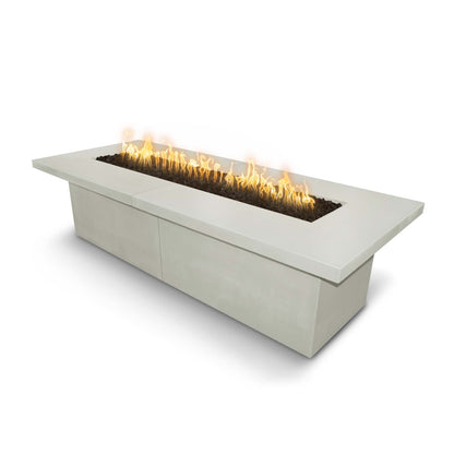 The Outdoor Plus 120" x 48" Rectangular Newport Fire Table - GFRC Concrete - Natural Gas