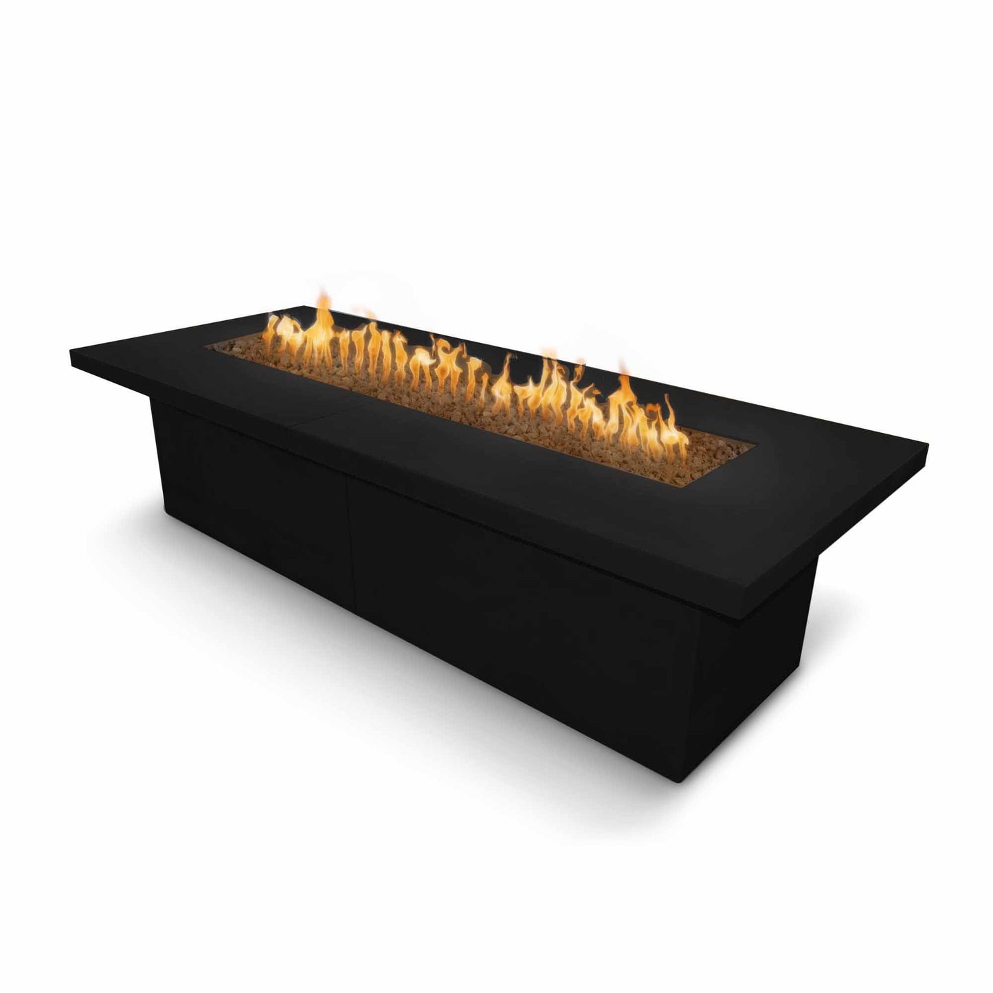 The Outdoor Plus 120" x 48" Rectangular Newport Fire Table - GFRC Concrete - Natural Gas