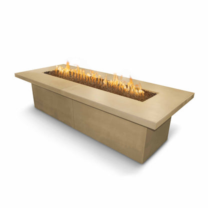 The Outdoor Plus 120" x 48" Rectangular Newport Fire Table - GFRC Concrete - Natural Gas