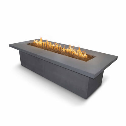 The Outdoor Plus 120" x 48" Rectangular Newport Fire Table - GFRC Concrete - Natural Gas