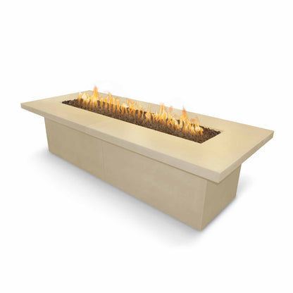 The Outdoor Plus 120" x 48" Rectangular Newport Fire Table - GFRC Concrete - Natural Gas