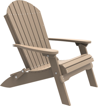 LuxCraft Poly Folding Adirondack Chair - Deck Chair