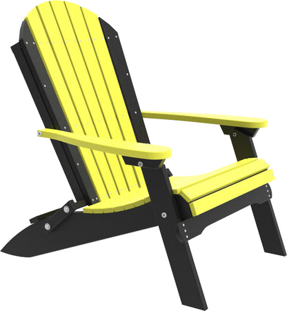 LuxCraft Poly Folding Adirondack Chair - Deck Chair