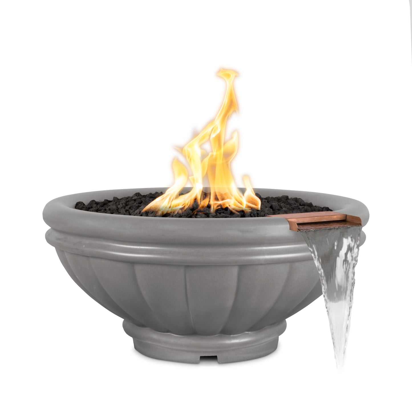 The Outdoor Plus 36" Roma Fire & Water Bowl - GFRC Concrete