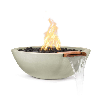 The Outdoor Plus 27" Round Sedona Fire & Water Bowl - GFRC Concrete