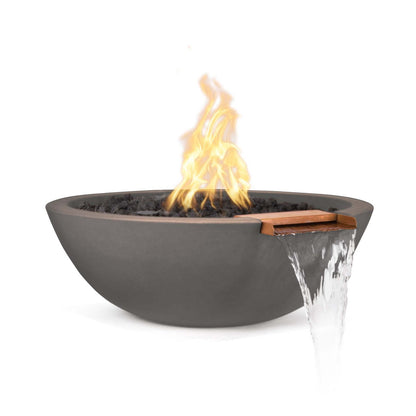 The Outdoor Plus 27" Round Sedona Fire & Water Bowl - GFRC Concrete