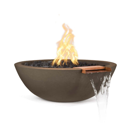 The Outdoor Plus 27" Round Sedona Fire & Water Bowl - GFRC Concrete