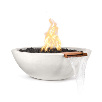 The Outdoor Plus 27" Round Sedona Fire & Water Bowl - GFRC Concrete